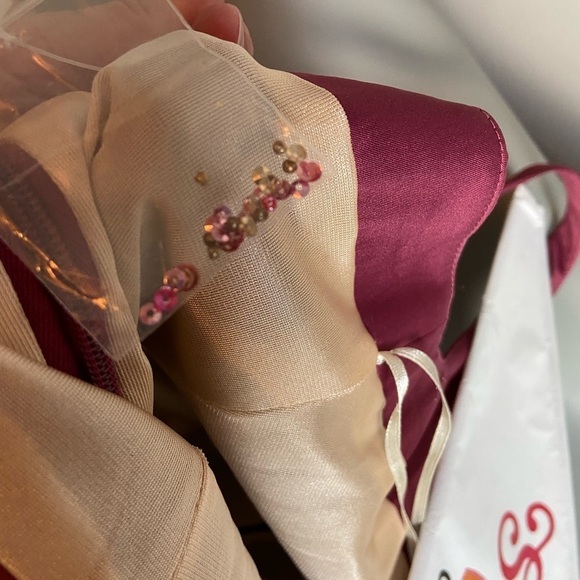 Julian Joyce size 4 pink embellished tank dress — right above knee - Picture 6 of 7